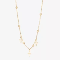 Gold Addiction Womens 10K Gold 18 Inch Cable Chain Necklace