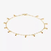 Gold Addiction Womens 10K Gold Charm Bracelet