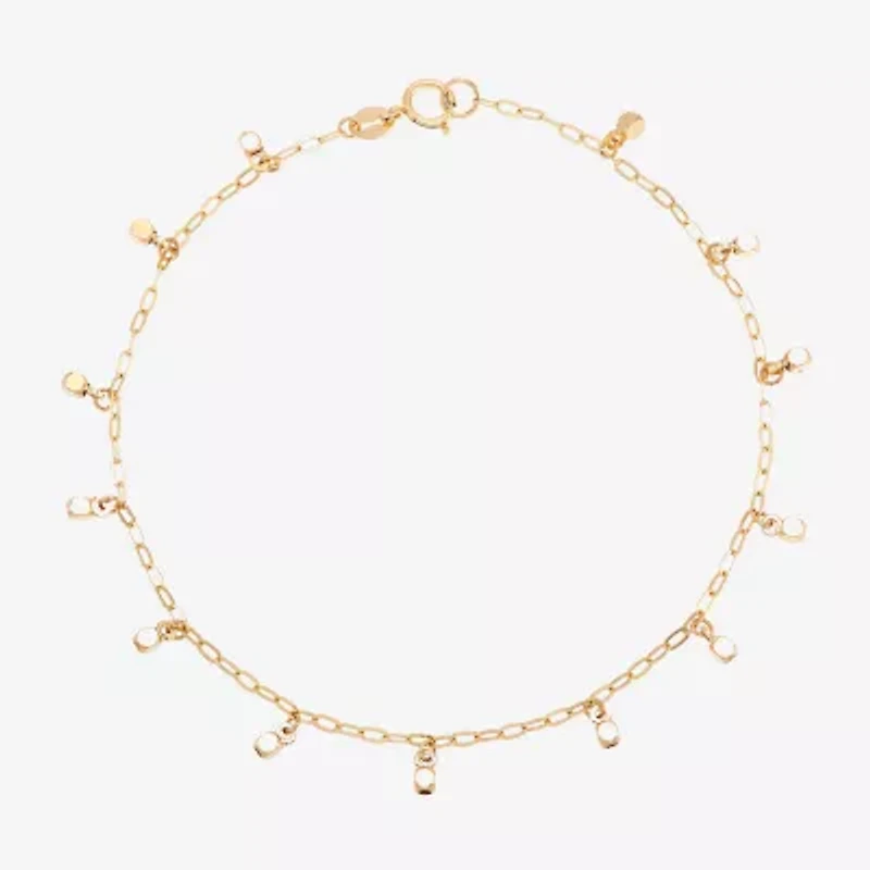 Gold Addiction Womens 10K Gold Charm Bracelet