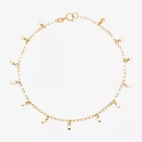 Gold Addiction Womens 10K Gold Charm Bracelet