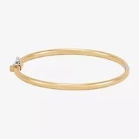 Bonded Brilliance Womens 14K Gold Over Silver Bangle Bracelet