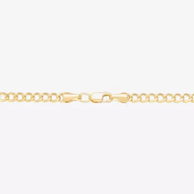 Bonded Brilliance Womens 14K Gold Over Silver 18 Inch Chain Necklace