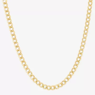 Bonded Brilliance Womens 14K Gold Over Silver 18 Inch Chain Necklace