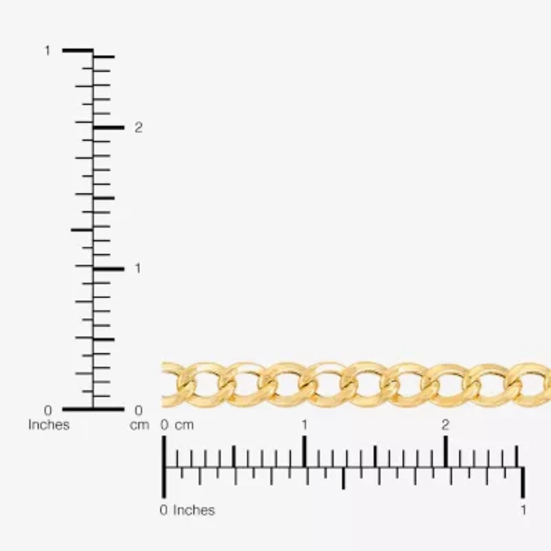 Bonded Brilliance Womens 14K Gold Over Silver 18 Inch Chain Necklace