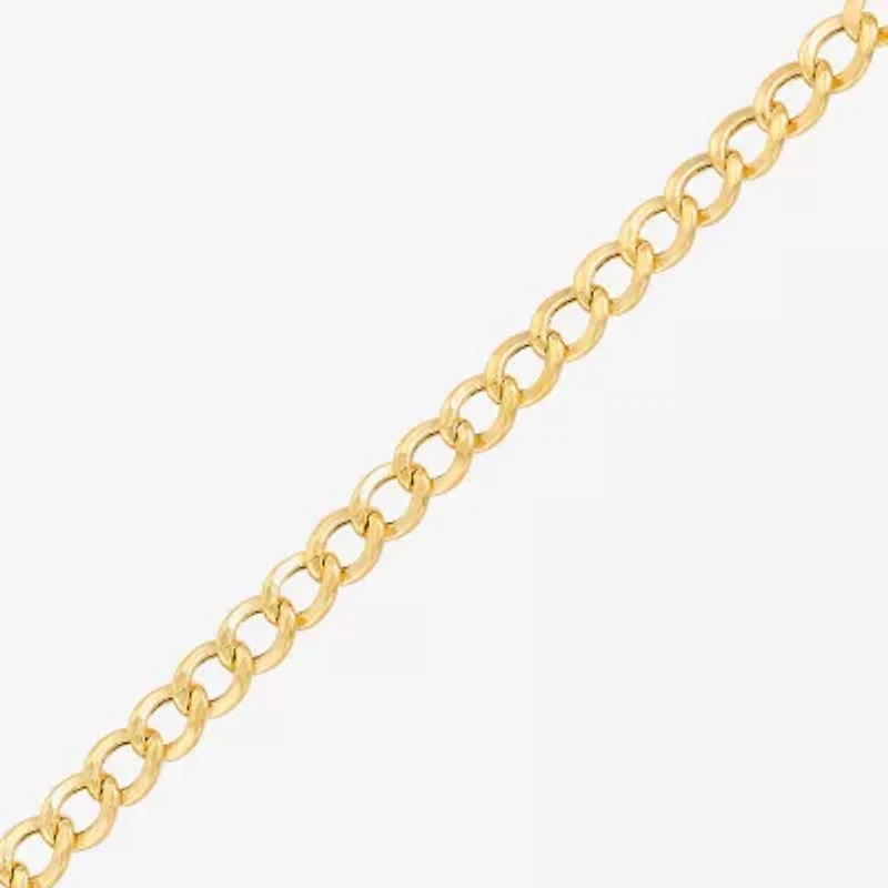 Bonded Brilliance Womens 14K Gold Over Silver 18 Inch Chain Necklace