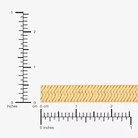 Bonded Brilliance Womens 14K Gold Over Silver Inch Herringbone Chain Necklace