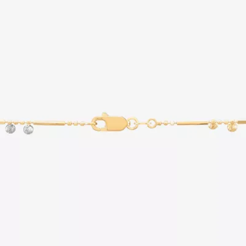 Womens 14K Gold 18 Inch Link Chain Necklace