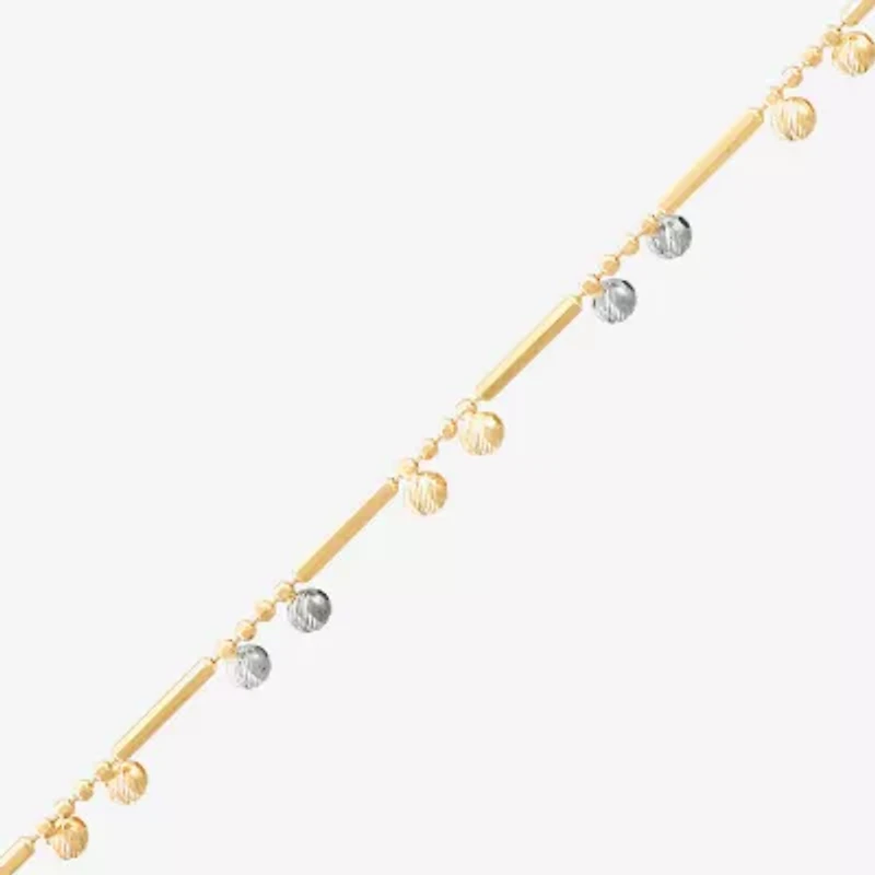 Womens 14K Gold 18 Inch Link Chain Necklace