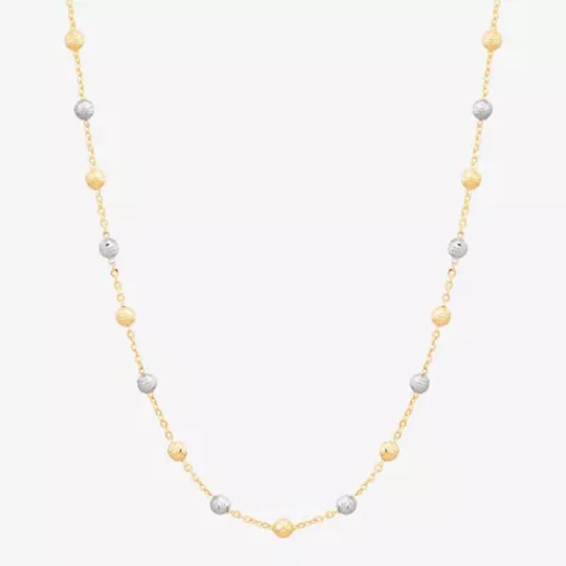Womens 14K Gold 18 Inch Chain Necklace