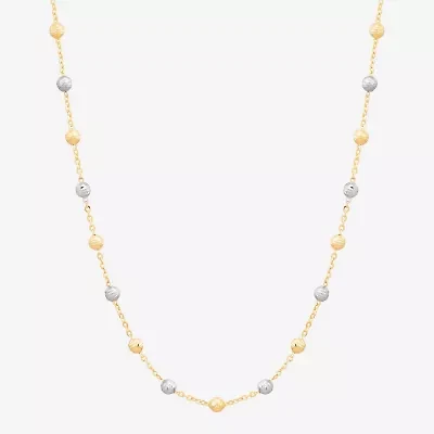 Womens 14K Gold 18 Inch Chain Necklace