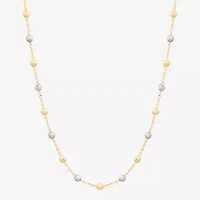Womens 14K Gold 18 Inch Chain Necklace