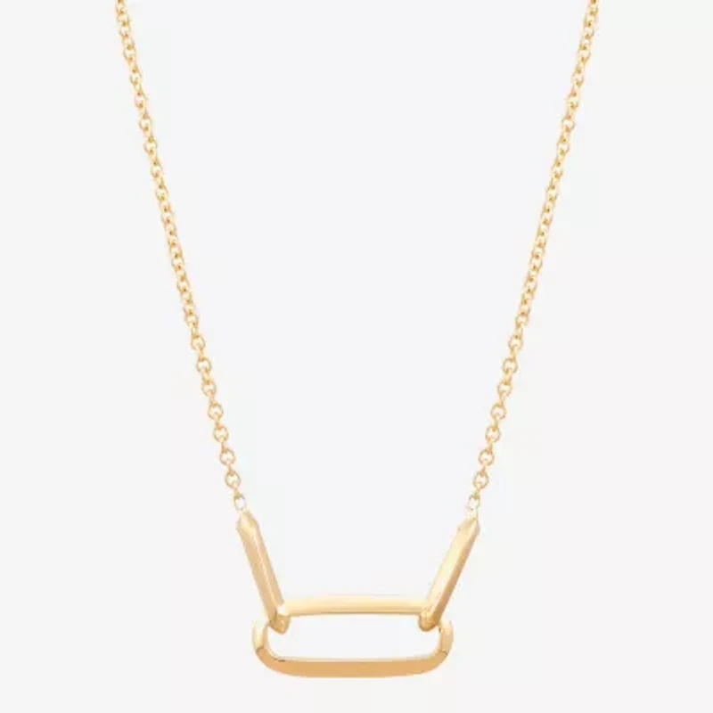 Made in Italy Womens 14K Gold 18 Inch Pendant Necklace