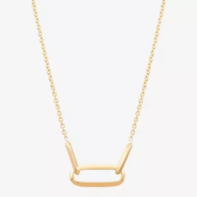 Made in Italy Womens 14K Gold 18 Inch Pendant Necklace
