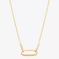 Made in Italy Womens 14K Gold 18 Inch Pendant Necklace