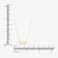 Made in Italy Womens 14K Gold 18 Inch Pendant Necklace