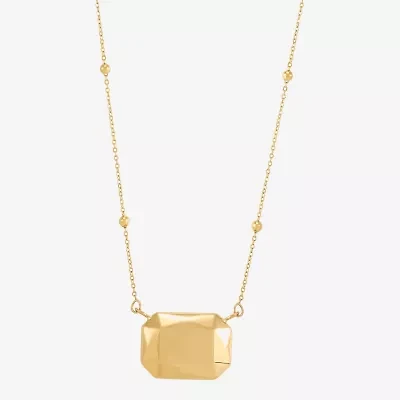 Gold Addiction Womens 10K Gold 18 Inch Pendant Necklace