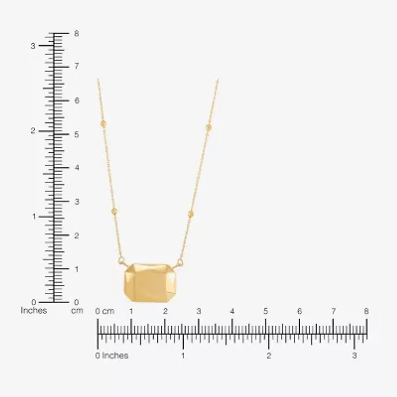 Gold Addiction Womens 10K Gold 18 Inch Pendant Necklace