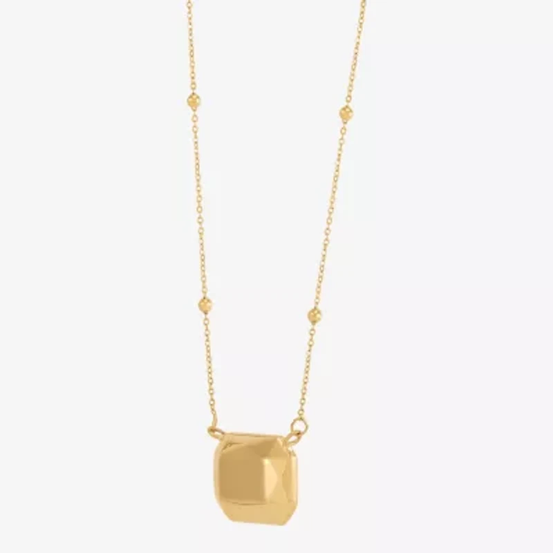 Gold Addiction Womens 10K Gold 18 Inch Pendant Necklace