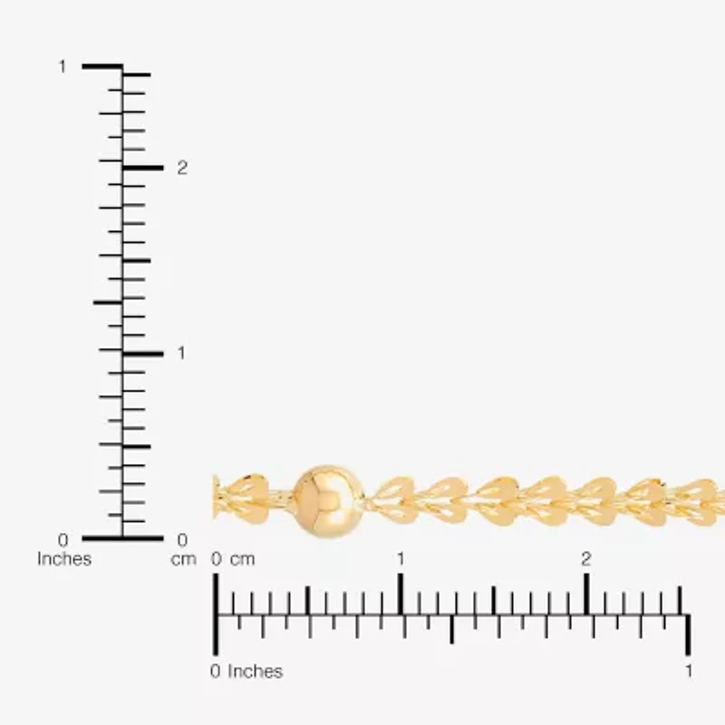 Womens 10K Gold 16 Inch Link Chain Necklace