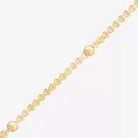 Womens 10K Gold 16 Inch Link Chain Necklace