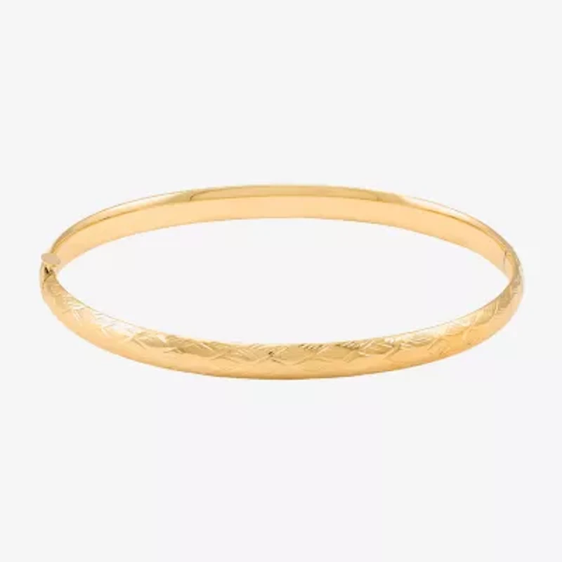 Womens 10K Gold Bangle Bracelet