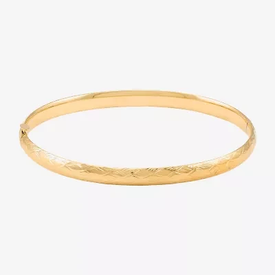 Womens 10K Gold Bangle Bracelet