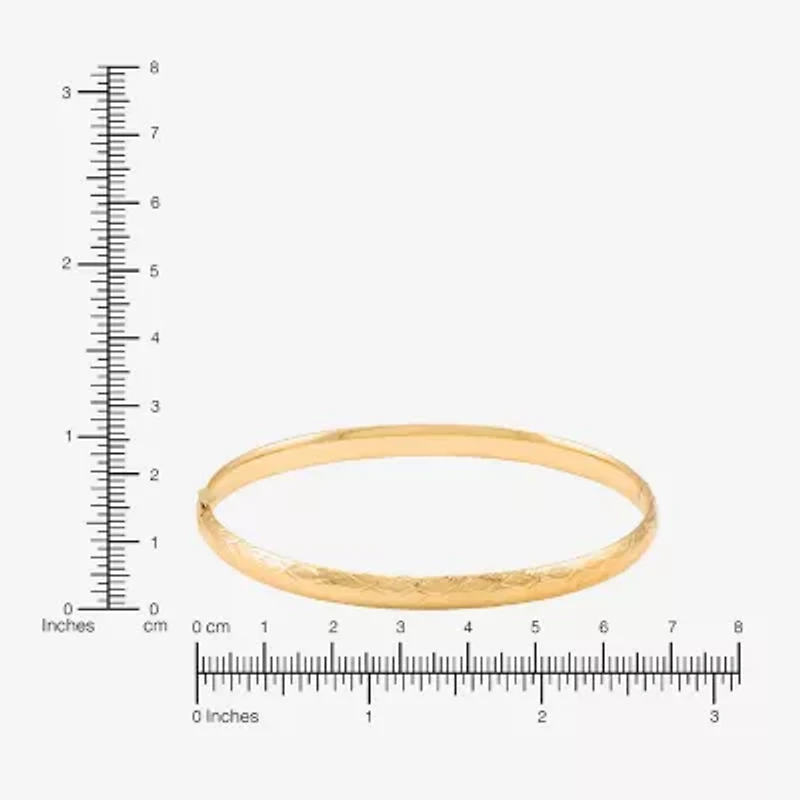 Womens 10K Gold Bangle Bracelet
