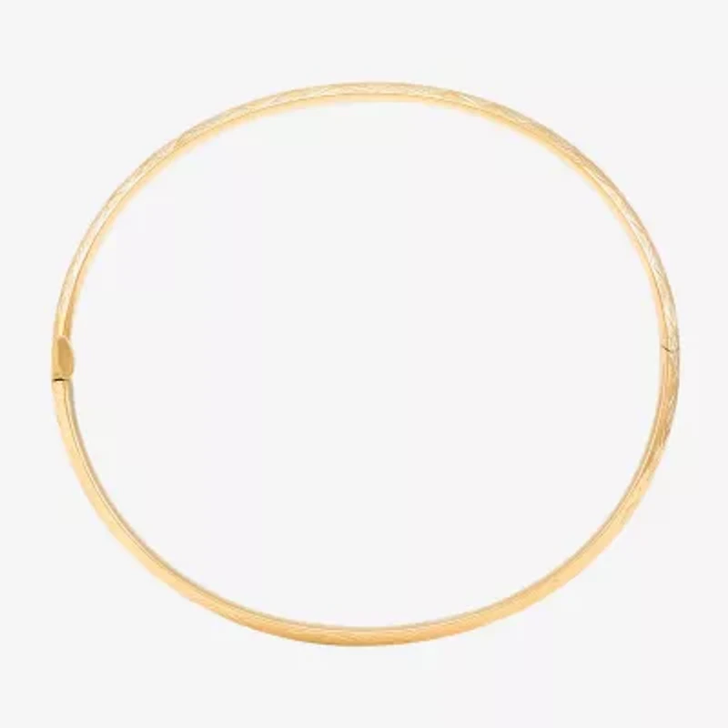 Womens 10K Gold Bangle Bracelet