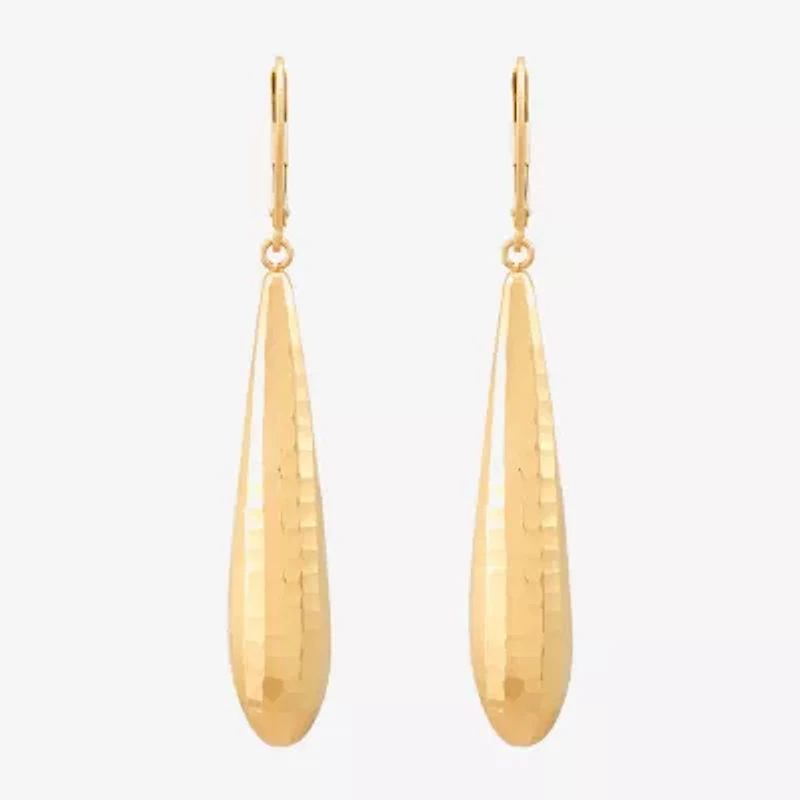 Made in Italy Womens 14K Gold Drop Earrings