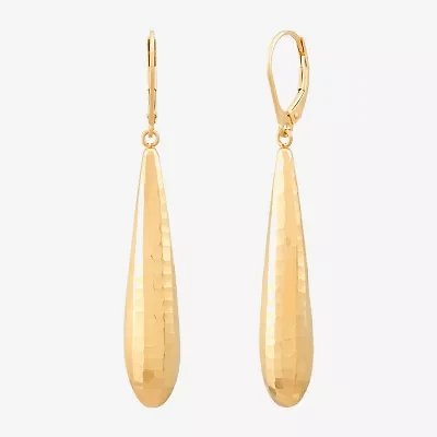 Made in Italy Womens 14K Gold Drop Earrings