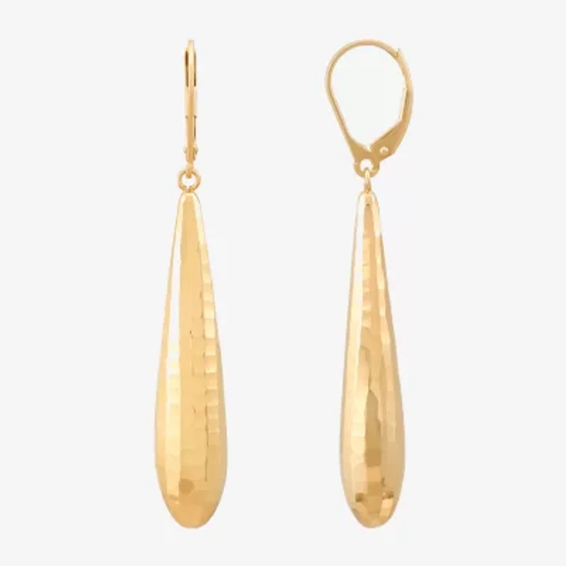 Made in Italy Womens 14K Gold Drop Earrings