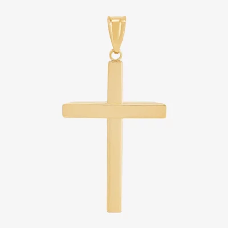 Womens 14K Gold Cross Pendant