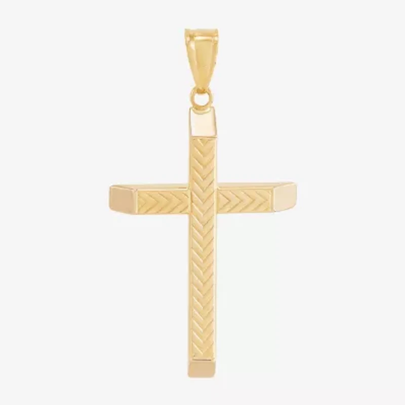 Womens 14K Gold Cross Pendant