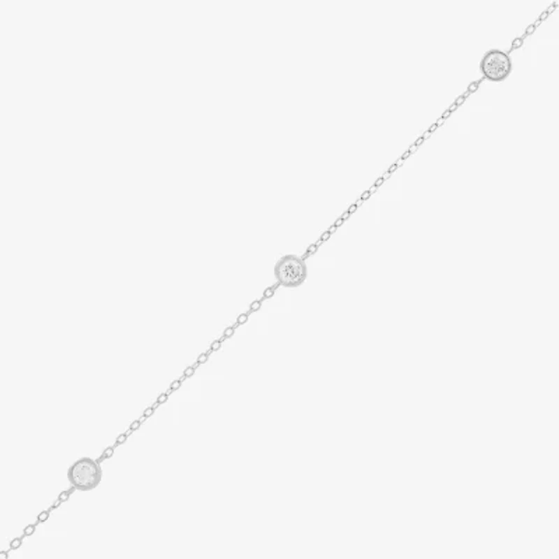Silver Addiction Womens Sterling Silver 17 Inch Cable Chain Necklace