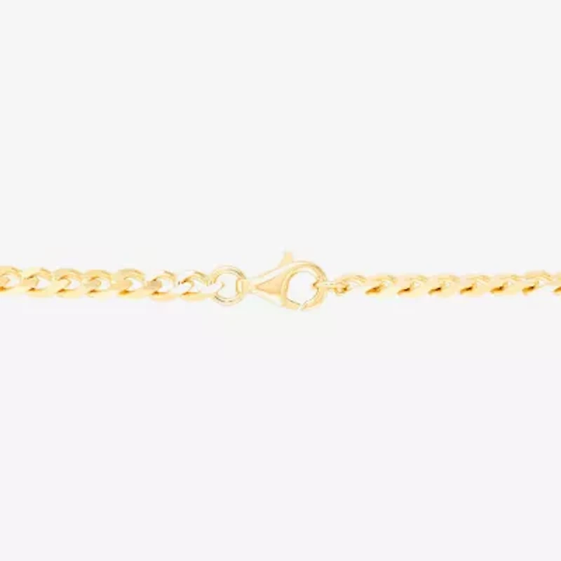 Silver Addiction Womens 14K Gold Over Silver 18 Inch Curb Chain Necklace