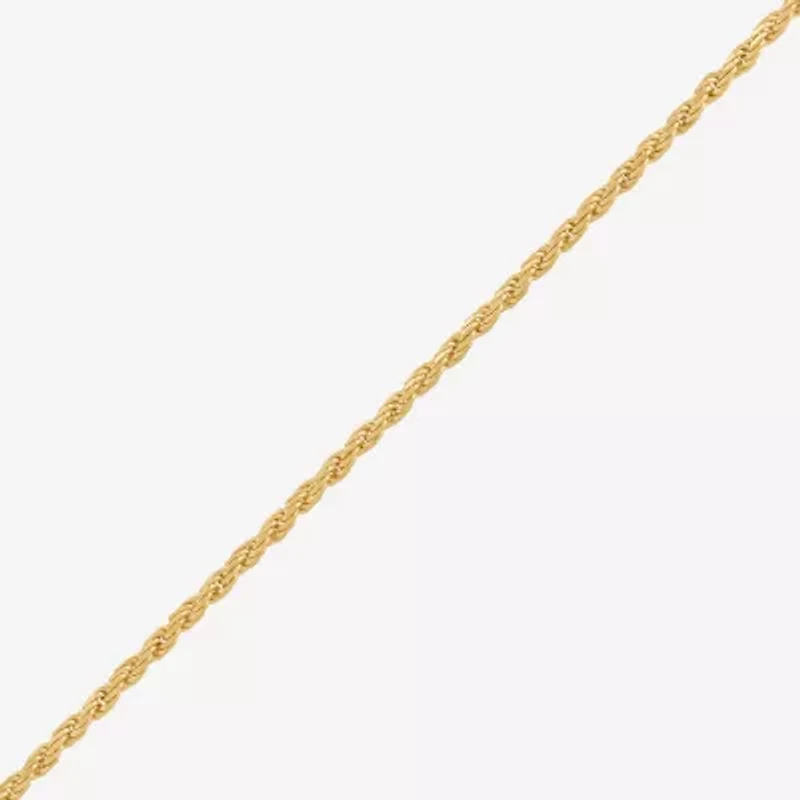 Made in Italy Womens Sterling Silver 20 Inch Rope Chain Necklace