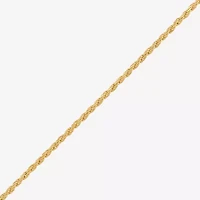 Made in Italy Womens Sterling Silver 20 Inch Rope Chain Necklace