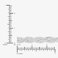 Made in Italy Womens Sterling Silver 18 Inch Rope Chain Necklace