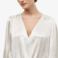 Made in Italy Womens Sterling Silver 18 Inch Rope Chain Necklace