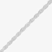 Made in Italy Womens Sterling Silver 18 Inch Rope Chain Necklace