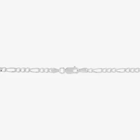 Made in Italy Womens Sterling Silver Inch Figaro Chain Necklace