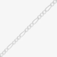 Made in Italy Womens Sterling Silver 24 Inch Figaro Chain Necklace