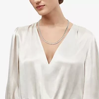 Made in Italy Womens Sterling Silver 22 Inch Curb Chain Necklace