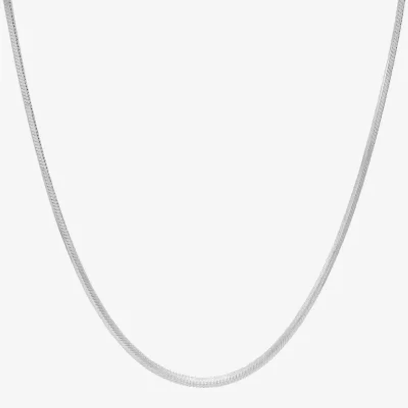 Made in Italy Womens Sterling Silver 18 Inch Snake Chain Necklace