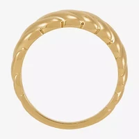 Silver Addiction Womens 11.5MM 14K Gold Over Band