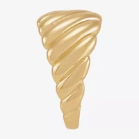 Silver Addiction Womens 11.5MM 14K Gold Over Band