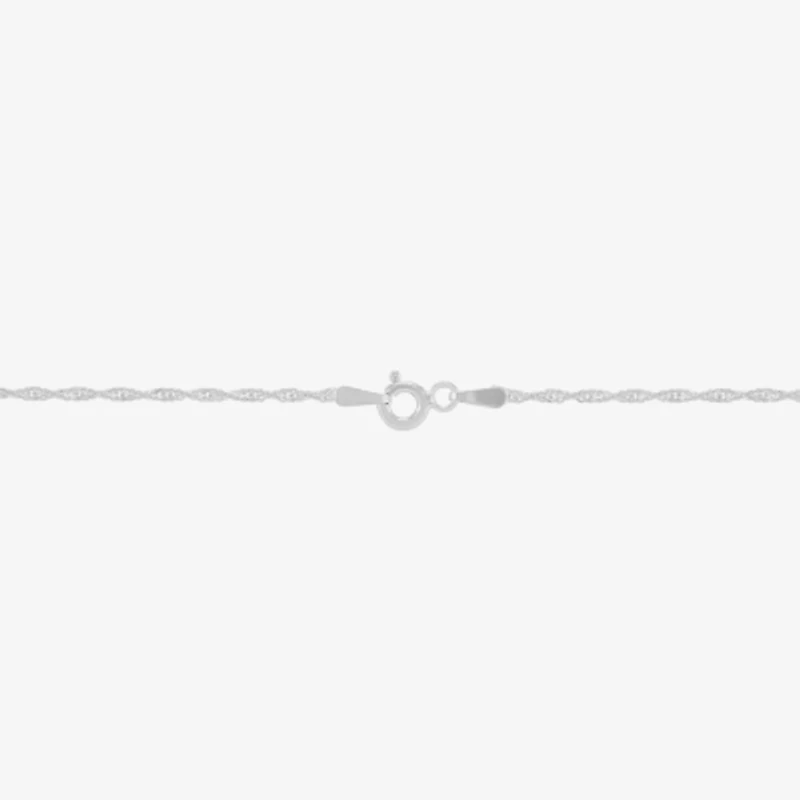 Made in Italy Womens Sterling Silver 18 Inch Singapore Chain Necklace