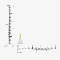 (H-I / Si1) Womens 1/4 CT. T.W. Lab Grown White Diamond 14K Gold Over Silver Round 18 Inch Pendant Necklace