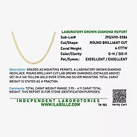 Diamond Addiction (G-H, Si2-I1) Womens White Diamond 14K Gold Over Silver 17 Inch Tennis Necklace