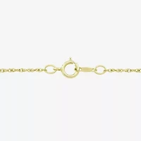 (H-I, Si1) Womens 1/6 CT. T.W. Lab Grown White Diamond 14K Gold Over Silver Heart 18 Inch Pendant Necklace